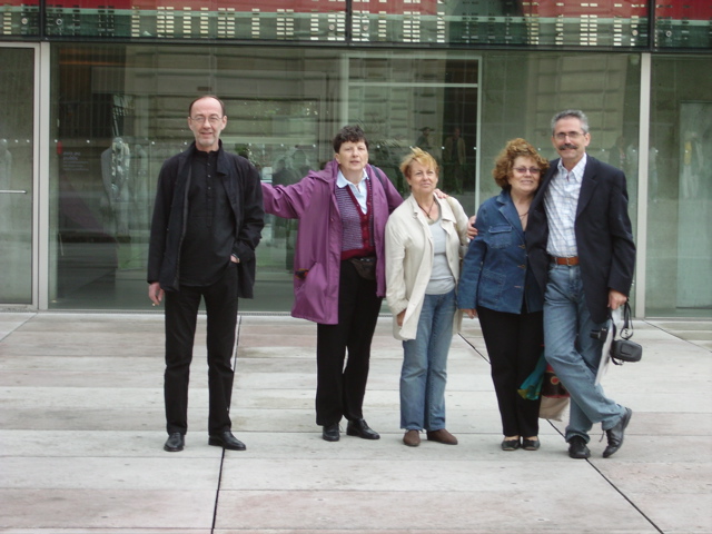 12 Lille - Groupe devant la cafétéria du Palais des Beaux Arts